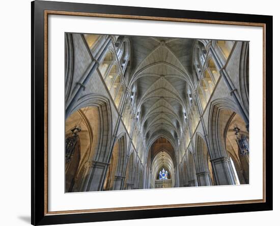 Nave of Southwark Cathedral in London-Bo Zaunders-Framed Photographic Print