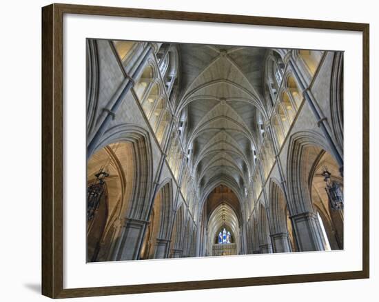 Nave of Southwark Cathedral in London-Bo Zaunders-Framed Photographic Print