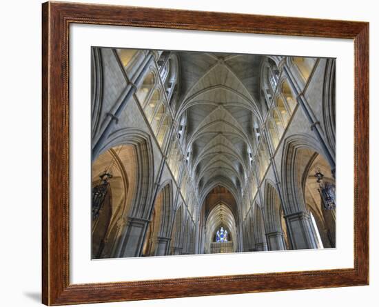 Nave of Southwark Cathedral in London-Bo Zaunders-Framed Photographic Print