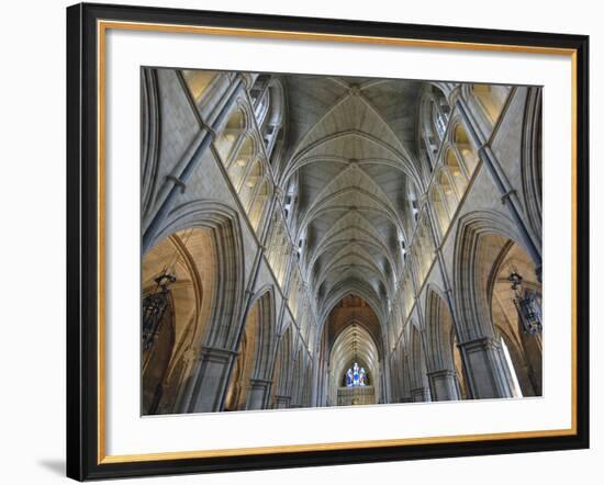 Nave of Southwark Cathedral in London-Bo Zaunders-Framed Photographic Print