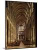 Nave, Saint-Denis Cathedral, Gothic, Founded 1137 by Abbot Suger-null-Mounted Photographic Print