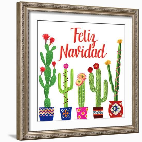 Navidad Tropical I-null-Framed Art Print