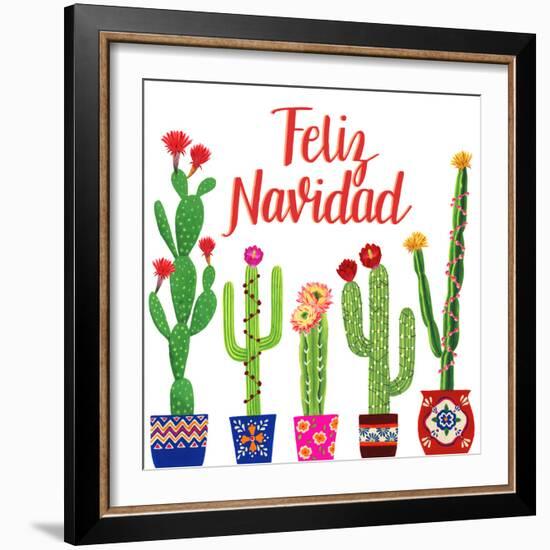 Navidad Tropical I-null-Framed Art Print