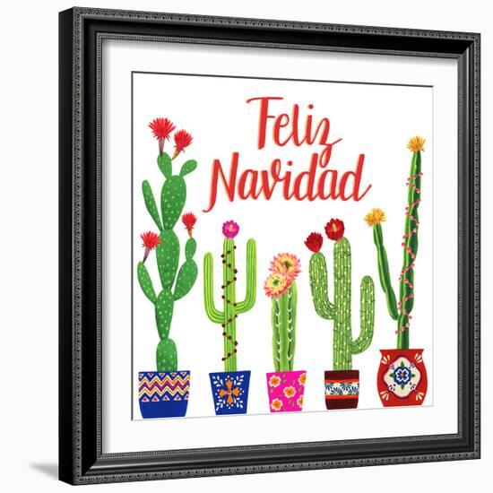 Navidad Tropical I-null-Framed Art Print