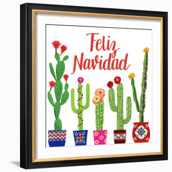 Navidad Tropical I-null-Framed Art Print