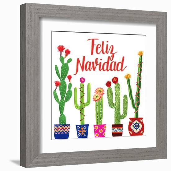 Navidad Tropical I-null-Framed Art Print