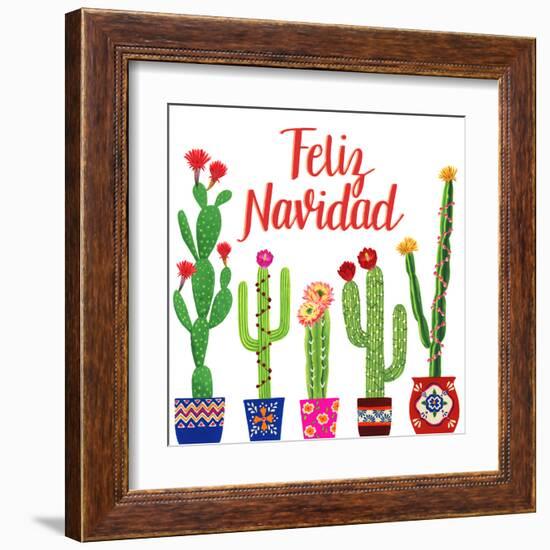 Navidad Tropical I-null-Framed Art Print