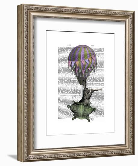 Navigating Rabbit-Fab Funky-Framed Art Print