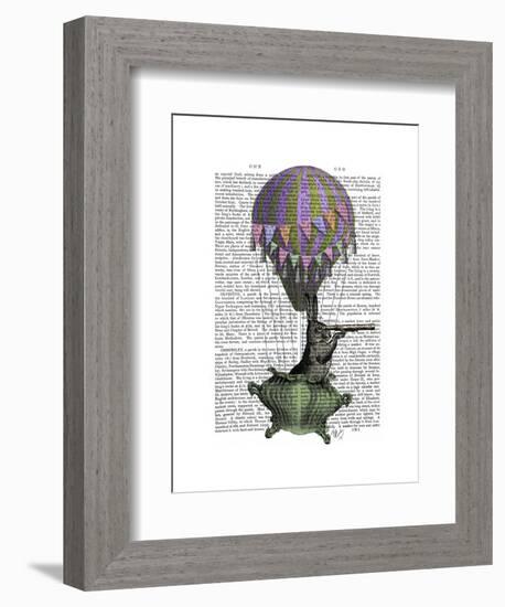 Navigating Rabbit-Fab Funky-Framed Art Print