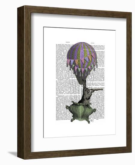 Navigating Rabbit-Fab Funky-Framed Art Print