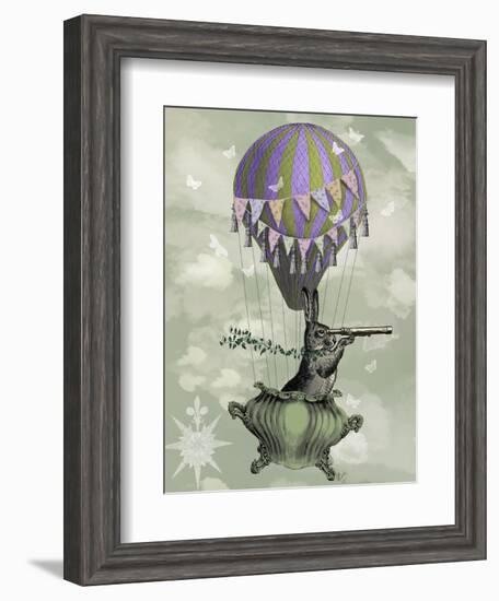 Navigating Rabbit-Fab Funky-Framed Art Print