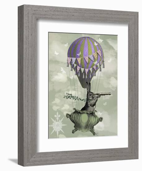 Navigating Rabbit-Fab Funky-Framed Art Print