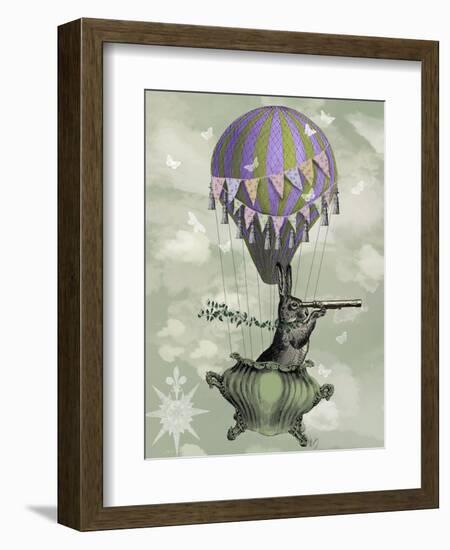 Navigating Rabbit-Fab Funky-Framed Art Print