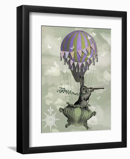 Navigating Rabbit-Fab Funky-Framed Art Print