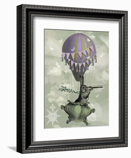 Navigating Rabbit-Fab Funky-Framed Art Print