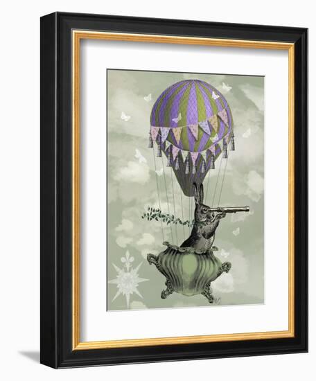 Navigating Rabbit-Fab Funky-Framed Art Print