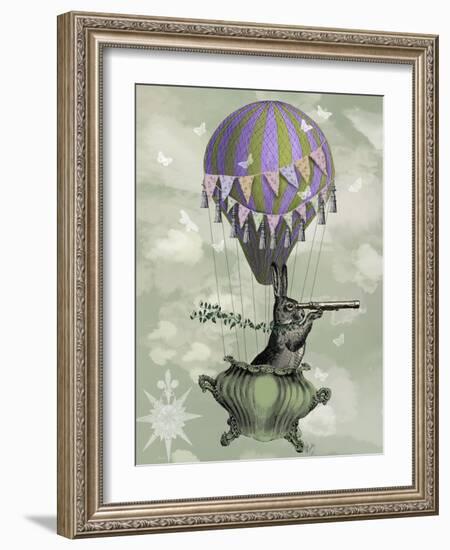 Navigating Rabbit-Fab Funky-Framed Art Print