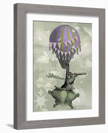 Navigating Rabbit-Fab Funky-Framed Art Print