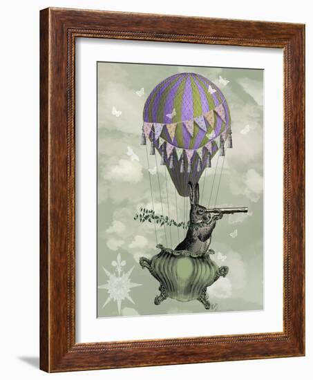 Navigating Rabbit-Fab Funky-Framed Art Print