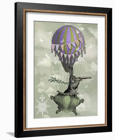 Navigating Rabbit-Fab Funky-Framed Art Print