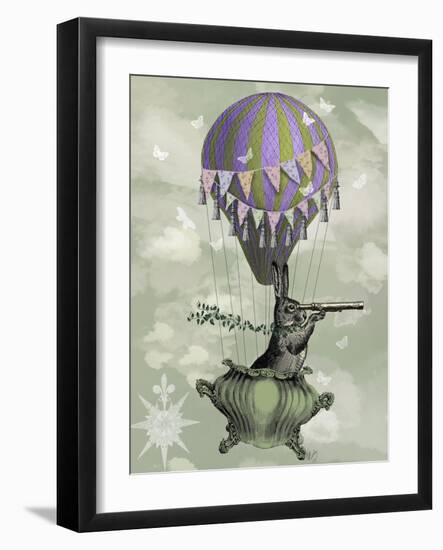 Navigating Rabbit-Fab Funky-Framed Art Print