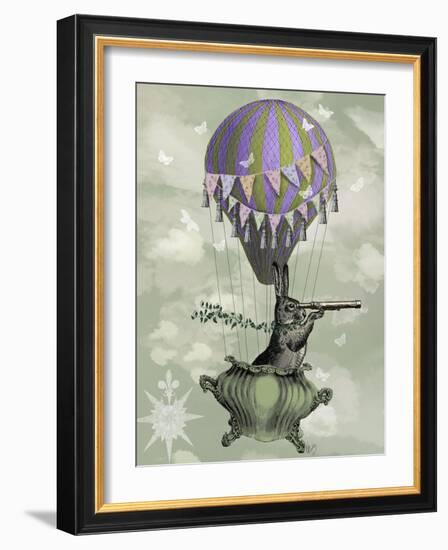 Navigating Rabbit-Fab Funky-Framed Art Print