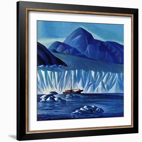 "Navigating Through Icebergs," July 19, 1941-Dale Nichols-Framed Giclee Print