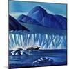 "Navigating Through Icebergs," July 19, 1941-Dale Nichols-Mounted Giclee Print