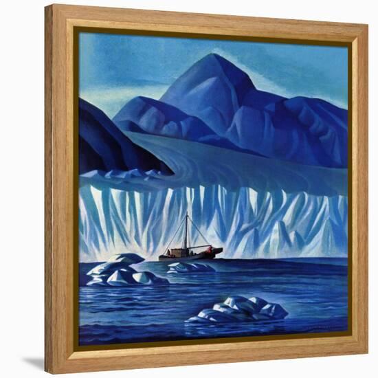 "Navigating Through Icebergs," July 19, 1941-Dale Nichols-Framed Premier Image Canvas