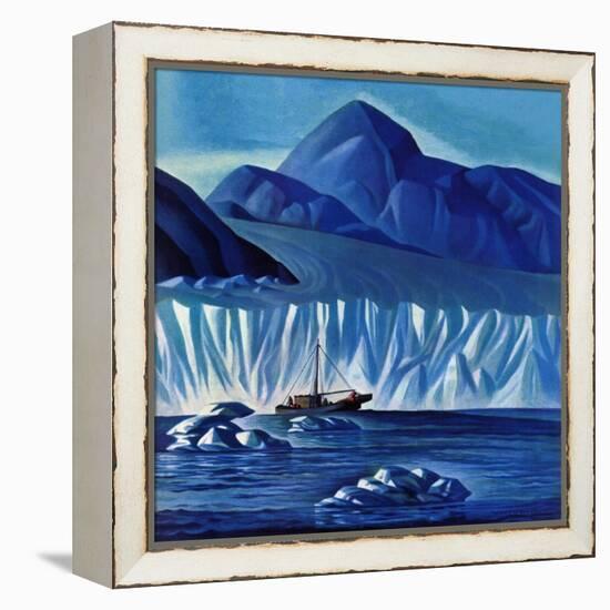 "Navigating Through Icebergs," July 19, 1941-Dale Nichols-Framed Premier Image Canvas