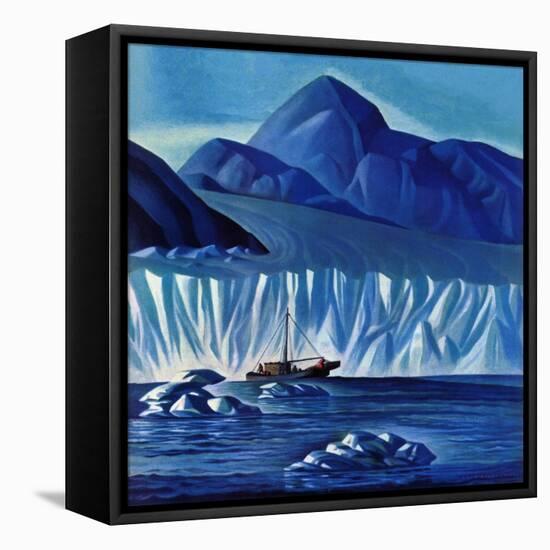 "Navigating Through Icebergs," July 19, 1941-Dale Nichols-Framed Premier Image Canvas