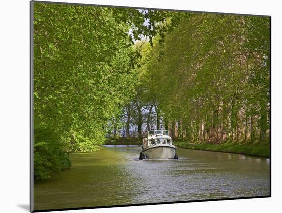 Navigation on Canal du Midi, UNESCO World Heritage Site, Languedoc Roussillon, France-Tuul-Mounted Photographic Print