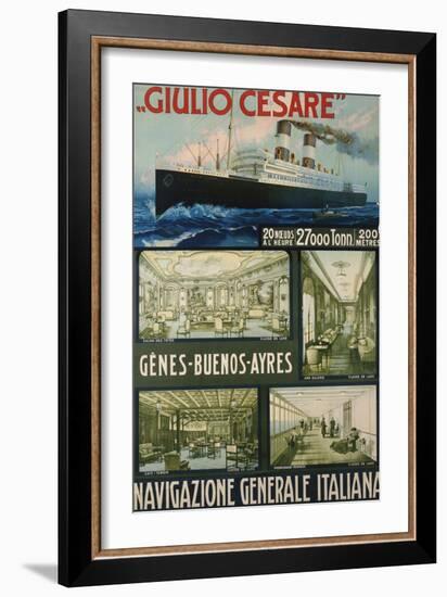 Navigazione Generale Italiana, circa 1910-null-Framed Giclee Print