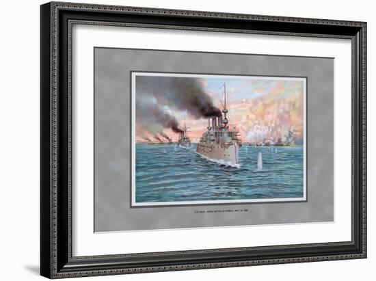 Navy Battle of Manila-Werner-Framed Art Print