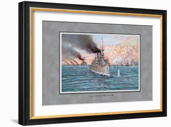 Navy Battle of Manila-Werner-Framed Art Print