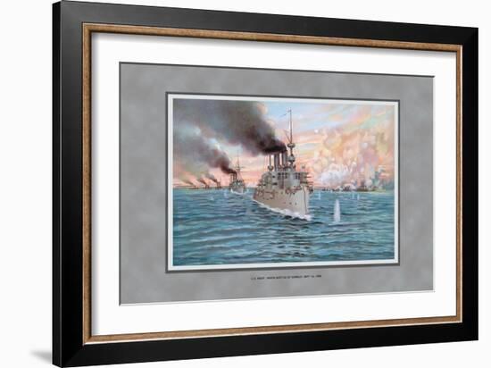 Navy Battle of Manila-Werner-Framed Art Print