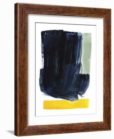 Navy Blue Field II-Victoria Barnes-Framed Art Print