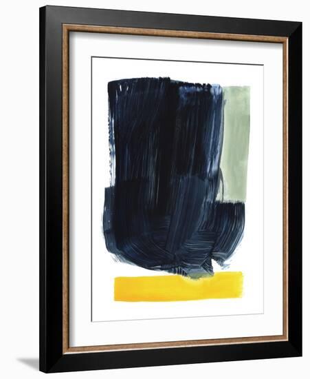 Navy Blue Field II-Victoria Barnes-Framed Art Print