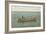Navy Boat Drill Off Newport-null-Framed Art Print