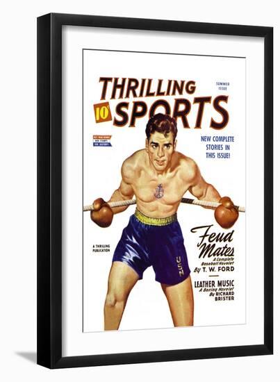 Navy Boxer-null-Framed Art Print