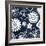 Navy Cascade III-Megan Meagher-Framed Art Print