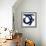 Navy Circular Strokes I-Megan Morris-Framed Premium Giclee Print displayed on a wall