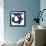 Navy Circular Strokes I-Megan Morris-Framed Premium Giclee Print displayed on a wall