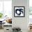 Navy Circular Strokes II-Megan Morris-Framed Giclee Print displayed on a wall