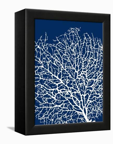 Navy Coral I-Sabine Berg-Framed Stretched Canvas