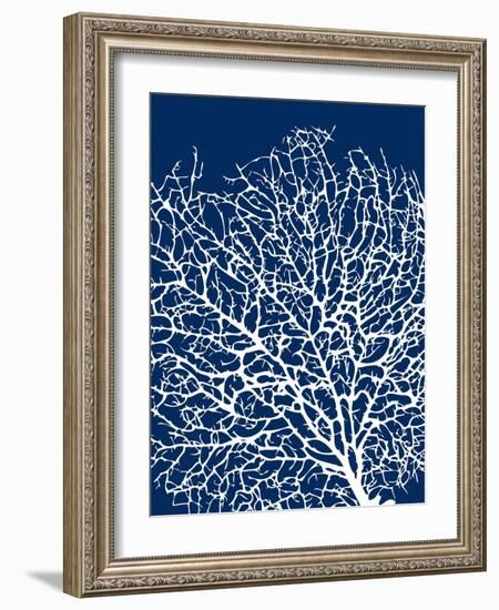 Navy Coral I-Sabine Berg-Framed Art Print