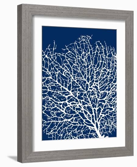 Navy Coral I-Sabine Berg-Framed Art Print