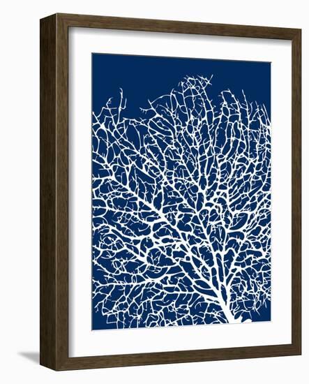 Navy Coral I-Sabine Berg-Framed Art Print