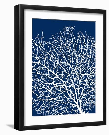 Navy Coral I-Sabine Berg-Framed Art Print