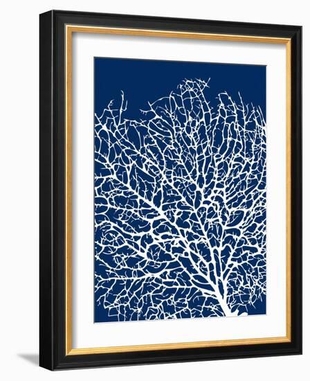 Navy Coral I-Sabine Berg-Framed Art Print